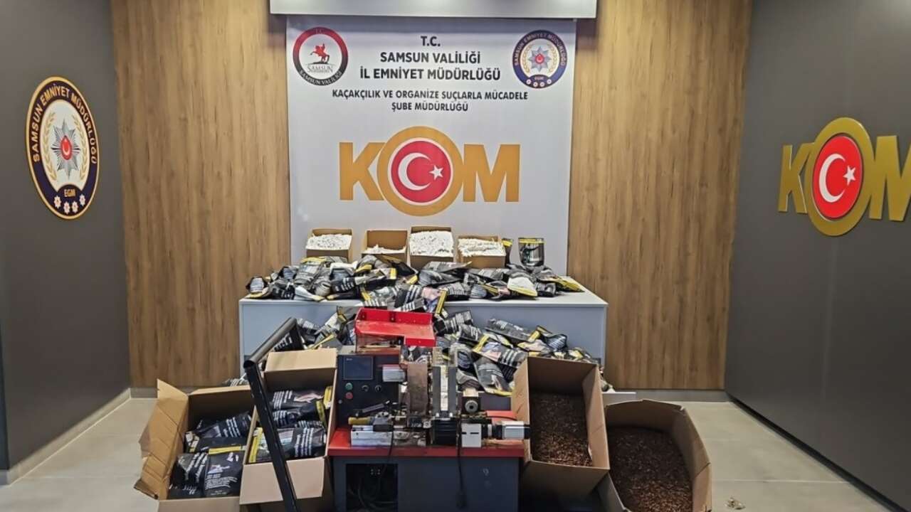 Samsun'da 14 bin doldurulmuş makaron ele geçirildi