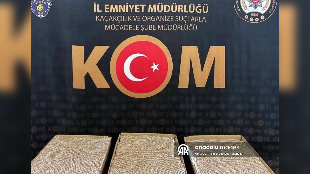 Yozgat'ta 15 Bin dolu MAKARON ele geçirildi