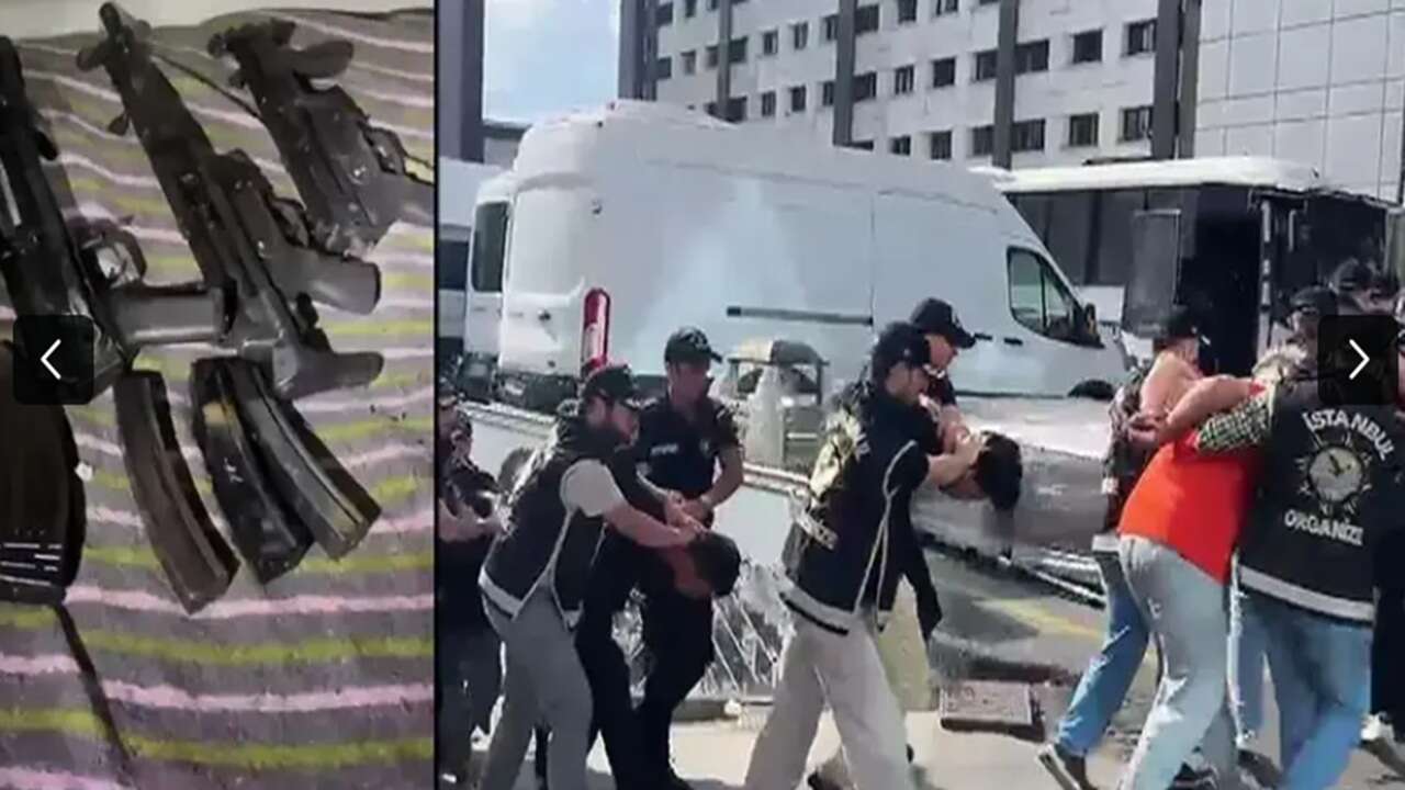 İst'da silahlı suç örgütüne yönelik operasyonda yakalanan 19 şüpheli tutuklandı