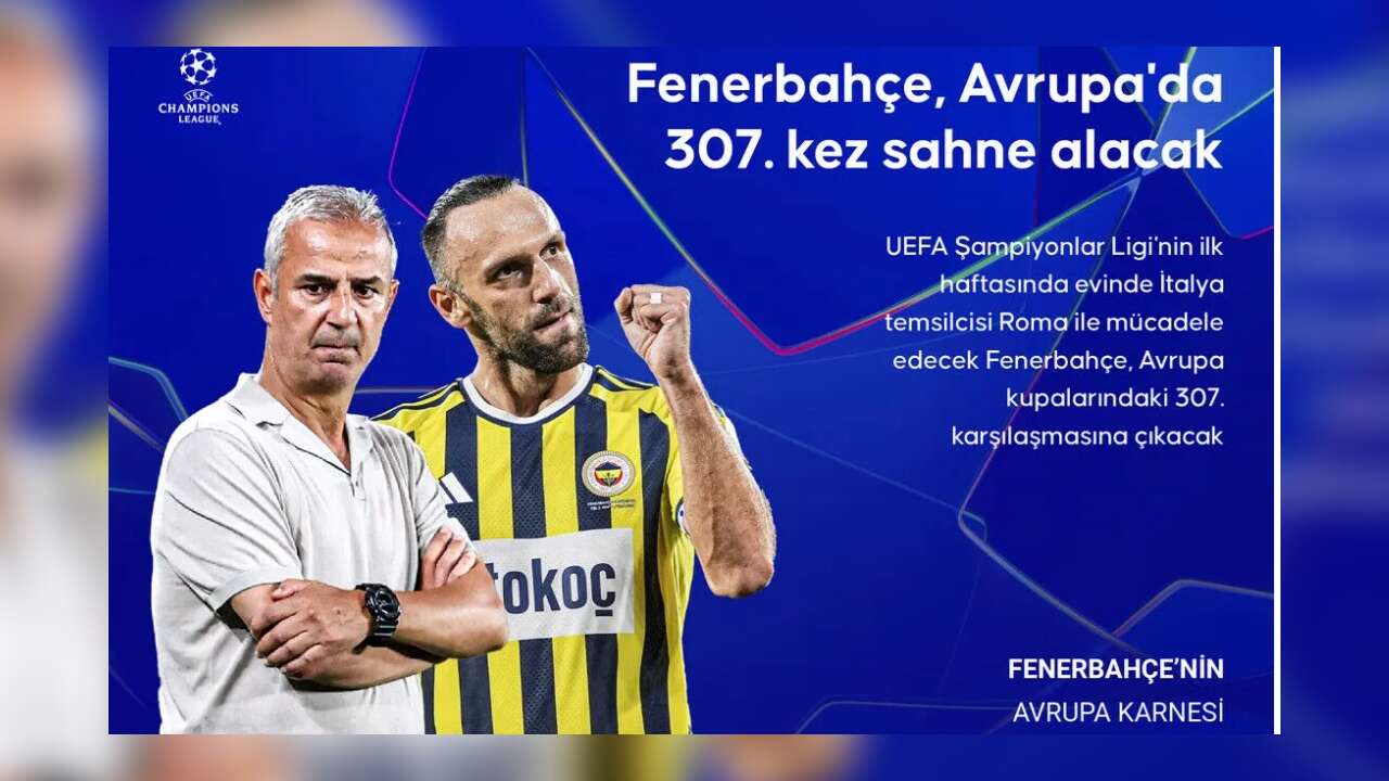 Fenerbahçe, UEFA Şampiyonlar Ligi'nde Roma'yı konuk ediyor