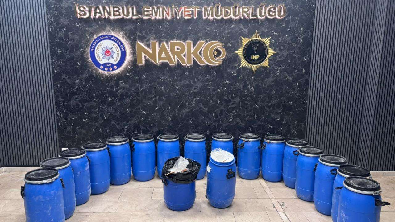 İstanbul'da 486 Kiloluk uyuşturucu operasyonu