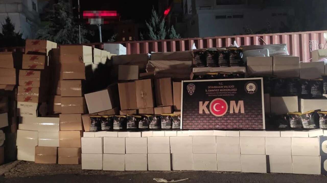 Batman’da kaçakçılık operasyonu: 524 Kilo Tütün ve 800 bin Makaron ele geçirildi