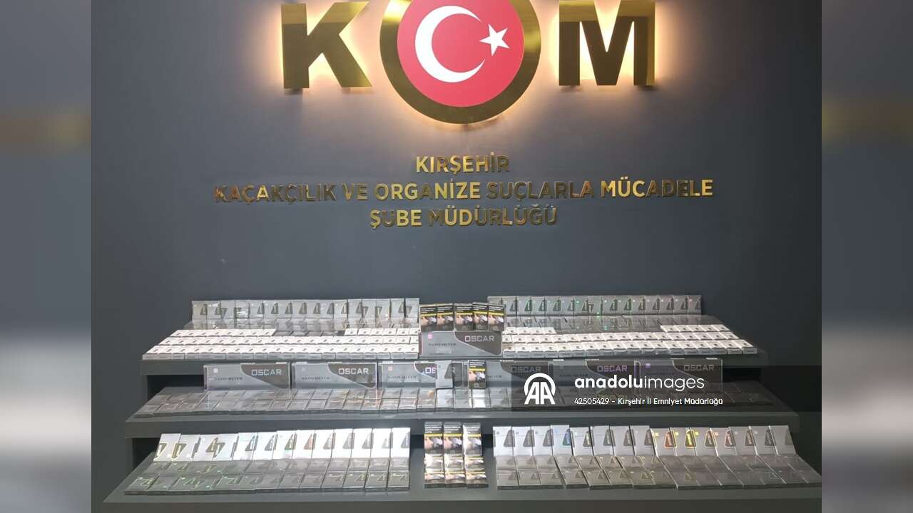 Kırşehir'de 460 paket gümrük kaçağı sigara ele geçirildi!