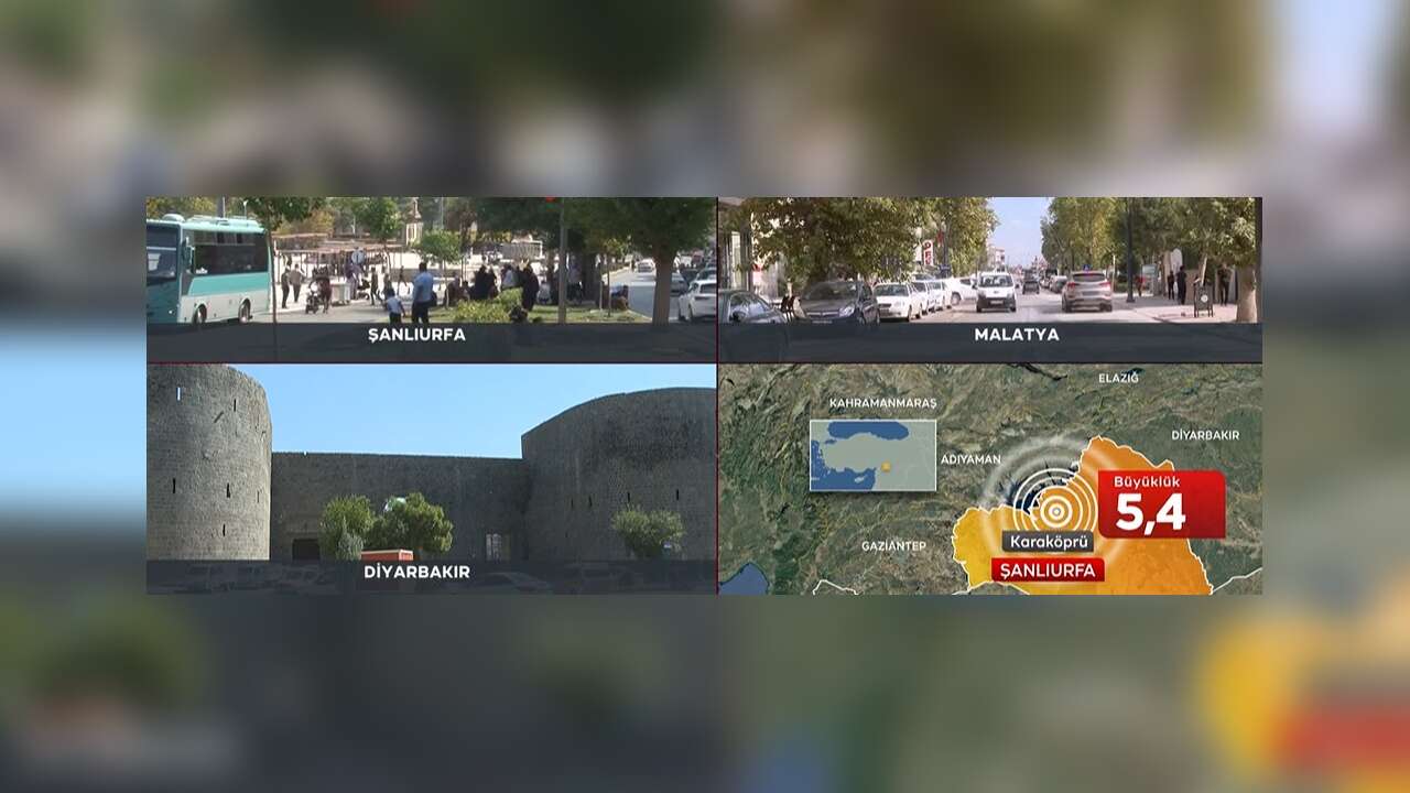 Şanlıurfa'da 5,4 büyüklüğünde DEPREM