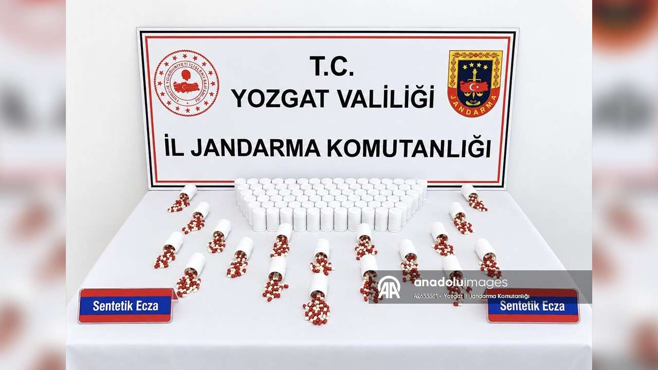 Yozgat'ta 5 bin 626 sentetik uyuşturucu hap ele geçirildi!