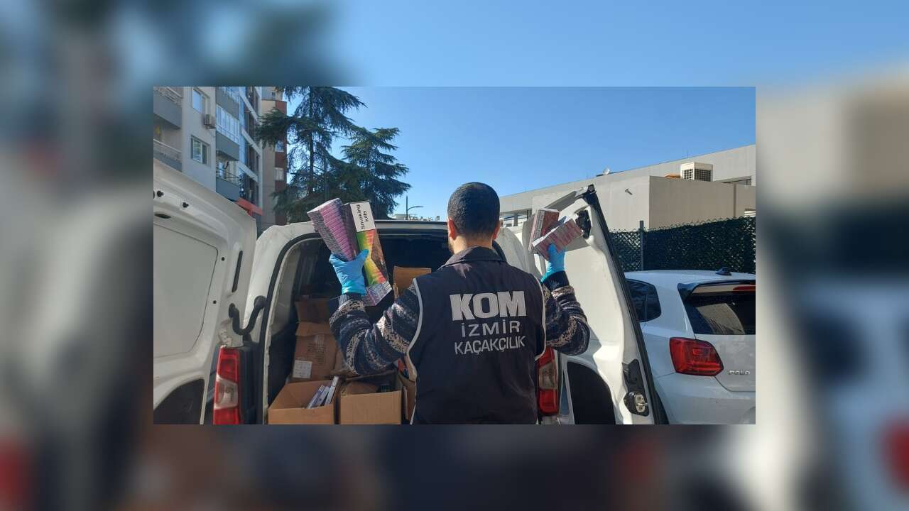 İzmir'de 5 ilçede kaçakçılık operasyonunda 7 şüpheliden 1'i gözaltında!
