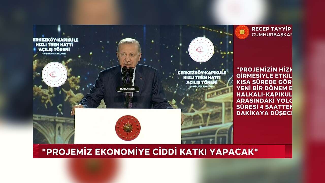 Cumhurbaşkanı Recep Tayyip Erdoğan konuşuyor