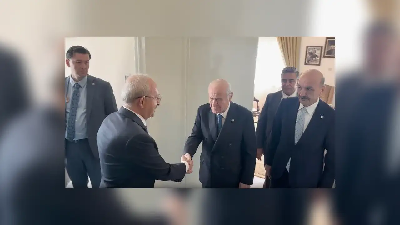 MHP Genel Başkanı Bahçeli, CHP Genel Başkanı Kılıçdaroğlu ile görüştü