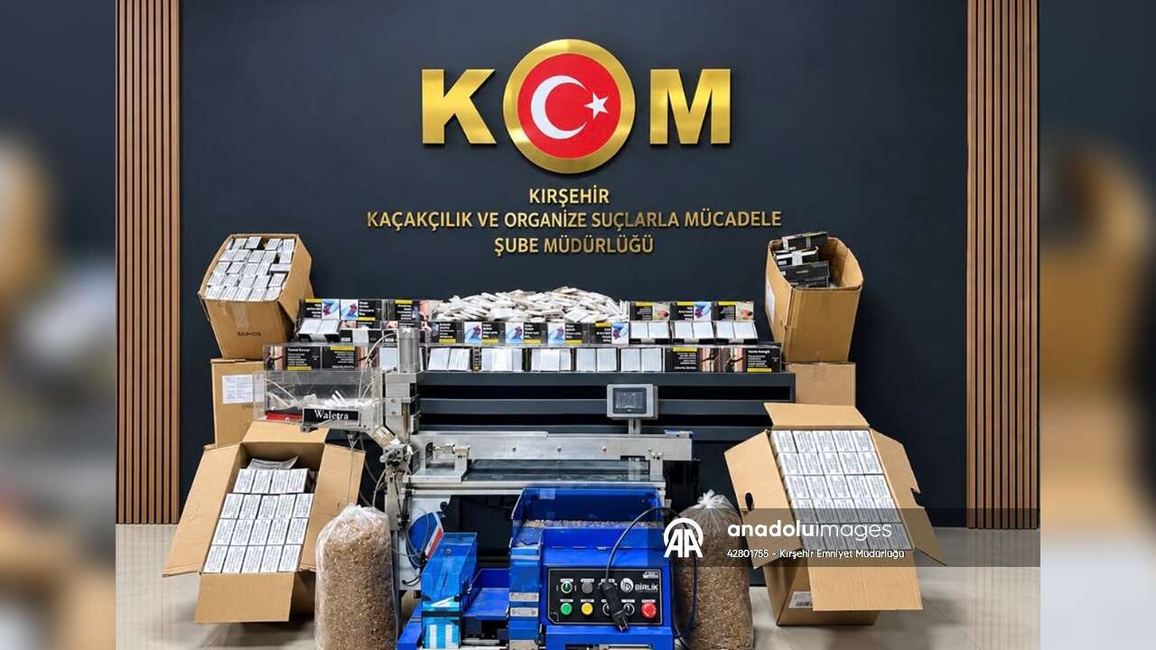 Kırşehir'de KAÇAK SİGARA Operasyonu