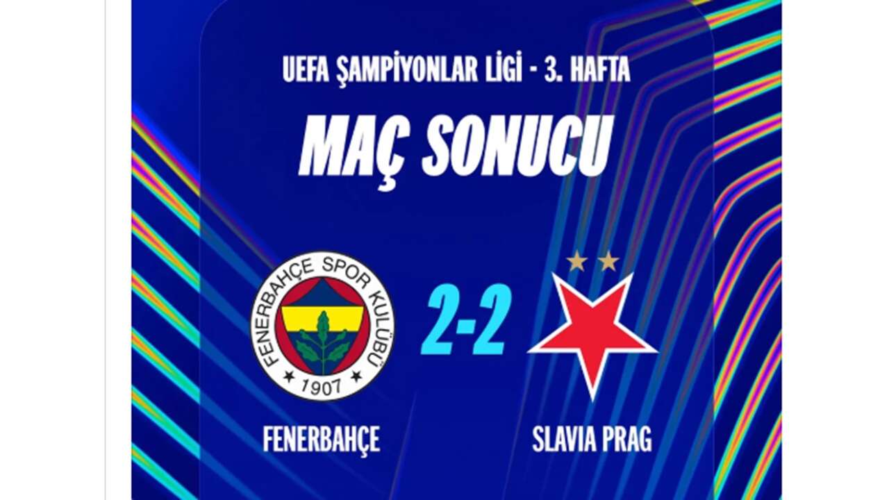 MAÇ SONU | Fenerbahçe 2 - 2 Slavia Prag