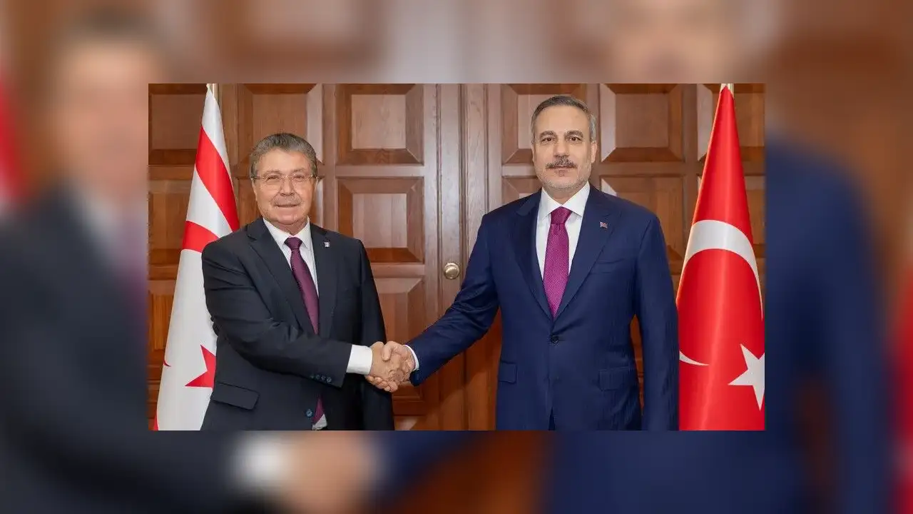 Dışişleri Bakanı Fidan, KKTC Başbakanı Üstel ile Ankara'da görüştü