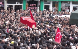 Şehitlere Hüzünlü Veda