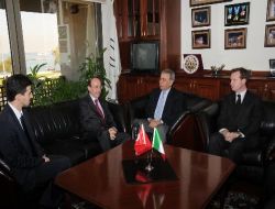 İtalya Büyükelçisi Marsili, Başkan Kocaoğlu'na Veda Ziyaretinde Bulundu