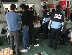 Talas'ta Zabıta Ekipleri Kuaförleri Denetledi