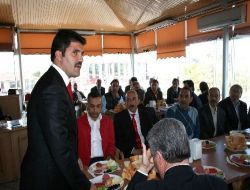 Başkan Çakır İle Milletvekili Karakelle Esnafla Bir Araya Geldi