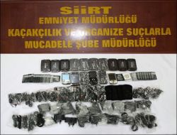 Siirt'te Kaçak Telefon Ve Sigara  Ele Geçirildi