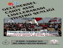 Cahit Atay Liselerarası Tiyatro Şenliği Başlıyor