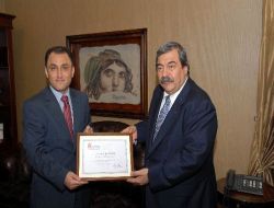 Vergi Dairesi Başkanlığı'ndan Sanko'ya Plaket