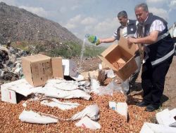 Zabıta 4 Ton Bozuk Gıdayı İmha Etti