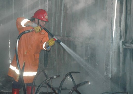 Konya'da Fabrika Yangını