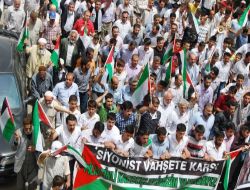 Batman'da Binlerce Kişi İsrail'e Lanet Yağdırdı!