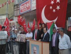 Kırşehir'de İsrail Saldırısı Protesto Edildi