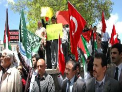 Kars'ta İsrail'e Tepki