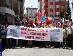 Giresun'un Bulancak İlçesi'nde İsrail Protesto Edildi.