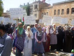 Birecik'te 'Filistin'e Destek İsrail'e Lanet' Mitingi