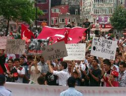 Çorlu'da İsrail'e Tepki Mitingi