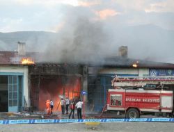 Erzincan'da Korkutan Yangın
