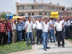 İşten Atılan 500 İşçi Tepkisini Mitingle Dile Getirdi