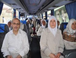 Yozgat'tan Kutsal Toraklara Gidecek Umre Yolcuları Dualarla Uğurlandı