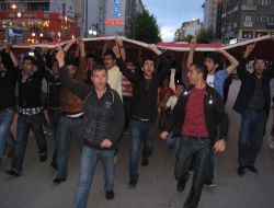 Alperen'ler Teröre Lanet İçin Yürüdü