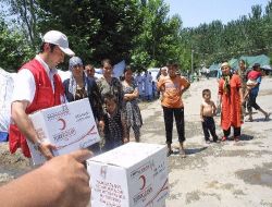 Kızılay'ın İnsani Yardım Malzemeleri Andican'a Ulaştı