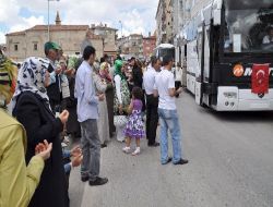 Yozgat'ta Umre Yolcularının İkinci Kafilesi Dualarla Uğurlandı