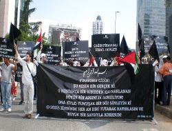 İsrail Başkonsolosluğu Önünde Protesto