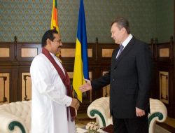 Sri Lanka Cumhurbaşkanı Mahinda Rajapaksa, Ukrayna'da Temaslarda Bulundu