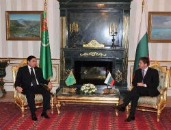 Türkmen Lider Berdimuhamedov, Bulgaristan'da Temaslarda Bulunuyor