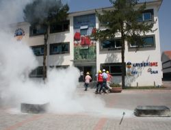 Kayserigaz Çalışanlarının Da Katıldığı Yangın Tatbikatı Yapıldı