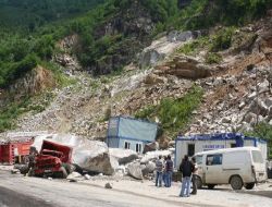 Giresun'da Taş Ocağında Kaza: 1 Ölü, 2 Yaralı!