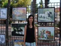 Manavgat Anadolu Lisesi Öğrencisi 7 Yılda 4'üncü Kişisel Resim Sergisini Açtı