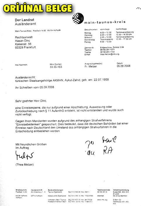 Akman'ın "gerçek" belgesi!.