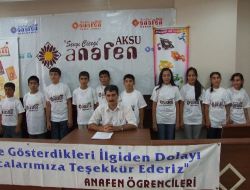 Elbistan Aksu Anafen Dershanesi'nin Sbs Başarısı