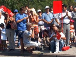 30 Ağustos Zafer Bayramı Kutlamalarını Turistler De İlgiyle İzledi