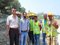 Edirne'de Paralarını Alamayan Doğalgaz Hattı Döşeyen İşçilerden Tepki