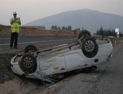 Kütahya'da Trafik Kazası: 1 Yaralı