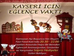 Ramazan Boyunca Kayseri Park'ta Karagözle Hacivat Oyunu Oynanacak