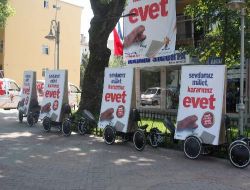 Referanduma Özel 'evet' Bisikleti