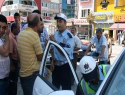 Sivas'ta Kırmızı Işık İhlali Yapan Vatandaşa 62 Lira Para Cezası Kesildi